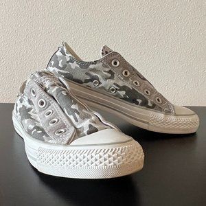 Camo Slip On Converse Sneakers